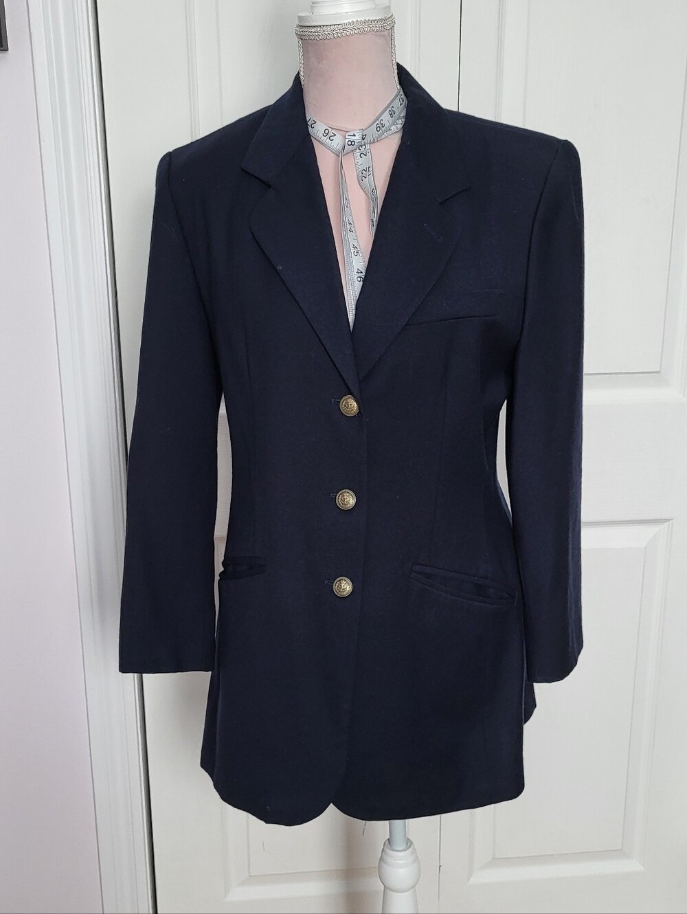 Country by Jax 100% Wool Canadian Made Navy Blazer (8)